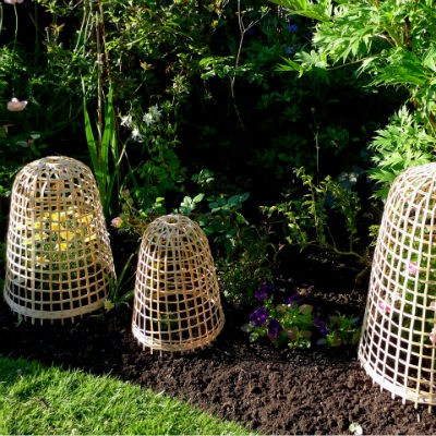 Cloches & Tunnels – Bamboo Bell Cloche – 1 x small, medium and large (pack of 3)